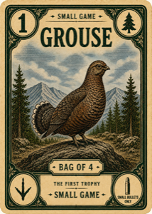 Grouse trophy card