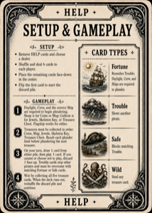 Setup and Gameplay reference card